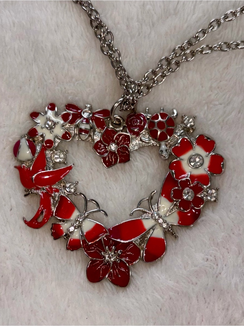 Bijoux Terner Necklace Heart Nature Wreath